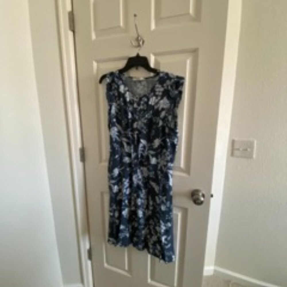 Floral button-up dress